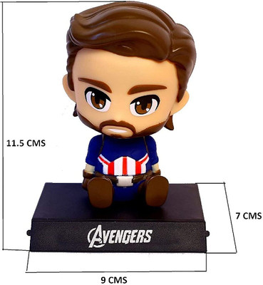 gtrp CAPTAIN AMERICA Super Hero Action Figure Limited Edition Bobblehead(Multicolor)