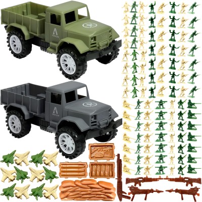 mini gifts Army Toy Set With Army Dumper Truck toy for kids (Multicolor)(Multicolor)