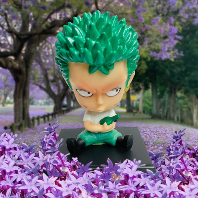 gtrp Roronoa Zoro Anime Bobblehead Toy | Action Figure Bobble Head 70(Multicolor)