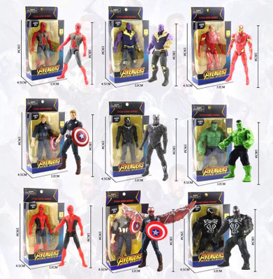 BSN Marvel Avengers Action Figure Set – Titan Hero Series (Superhero Collection)(Multicolor)