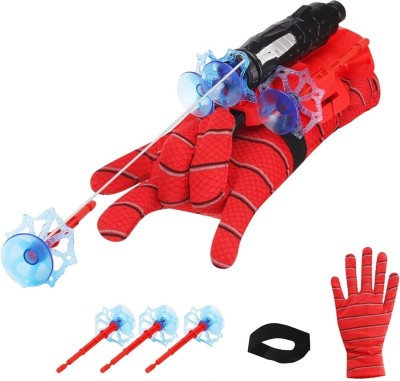 FANSEEKART Spider Launcher Wrist Toys,Plastic Web Shooter For Spider-Man(Red)