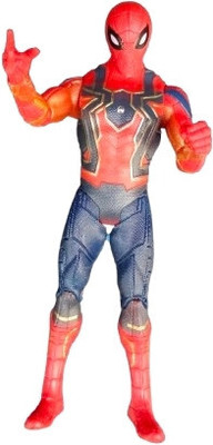 Abdul Spider Man Action Figure Toys With Weapon & Led Light Super Heroes Toy(Red)