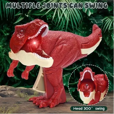White Devil Dinosaur Toys Hand Pincher Creative Dino Figure(Multicolor)