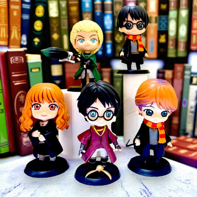 SSAppliances Harry Potter Action Figures set 5|Harry, Hermione, Ron, Draco(Multicolor)