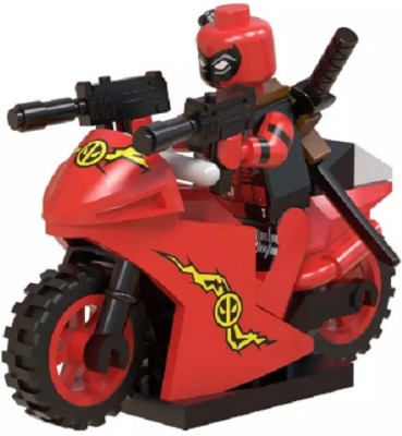 FOZZO-SK New DEADPOOL Bike Legoing Building Blocks Mini Toy Figure Puzzle for kids(Multicolor)