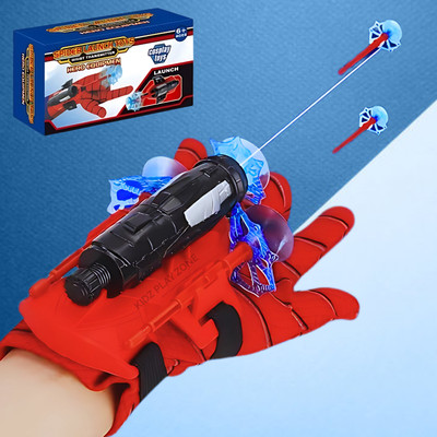 KIDZ PLAY ZONE Shooter Launcher Wrist Gloves Toys for Kids ,Spider-Web Shooting Action Toy(Red)