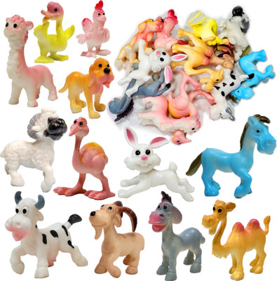mini gifts Cute and Attractive Miniature Farm Animal Toy Set for Kids (12 Pcs)(Multicolor)