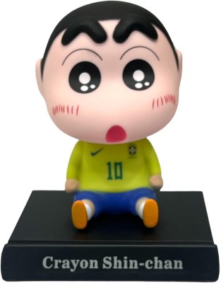 gtrp CRAYON SHINCHAN Bobblehead with Mobile Holder for Car Dashboard(Multicolor)