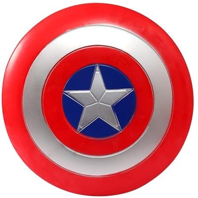 FANCYJET captain america plastic shield for kids(Red, Silver, Blue)