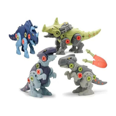 deoxy DIY Building Dinosaur Toys for Kids Take Apart Stem Dinosaur Educational Kit(Multicolor)