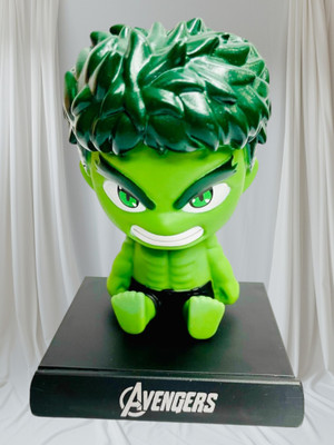 gtrp Super Hero Hulk Action Figure Limited Edition Bobblehead with Mobile Holder 45(Multicolor)