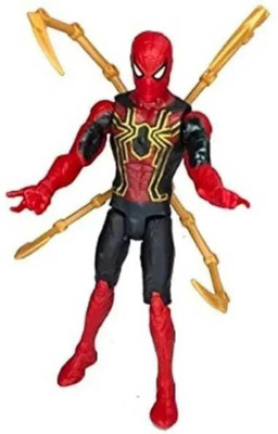 A MAGICAL HUB Spider Man Action Figure Toys With Weapon & Led Light Super Heroes Toy(Red)