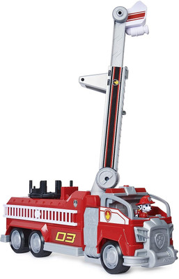PAW PATROL Marshalls Transforming Movie City Fire Truck with Extending Ladder(Red)
