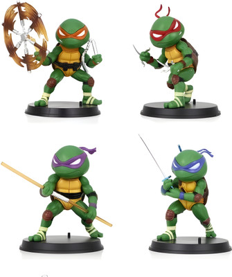 RVM Toys Set of 4 Teenage Mutant Ninja Turtles Figures Toy 11-12 cm Toy(Multicolor)