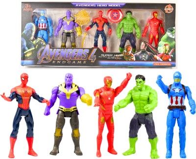 Pyengora Avenger Toys Set Pack of 5 no Marvel Collections(Multicolor)