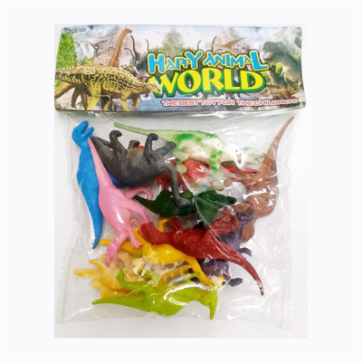 Little Finds Action Figures Dinosaur Toy Animal Learning Educational Kids 12 Pcs(Multicolor)