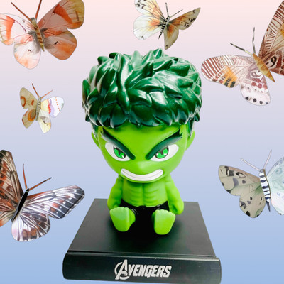 gtrp Super Hero Hulk Action Figure Limited Edition Bobblehead with Mobile Holder 43(Multicolor)