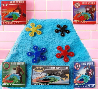 Bansal Hand Spinner | Action Figure Pack of 5(Red, Blue, Yellow, Black)