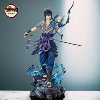 ToonyVerse Anime Sasuke Uchiha Chidori Battle Version Action Figure(Multicolor)