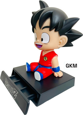 GKM Dragon Ball Z Goku Bobble Head with Mobile Stand for cars dashboard(Multicolor)