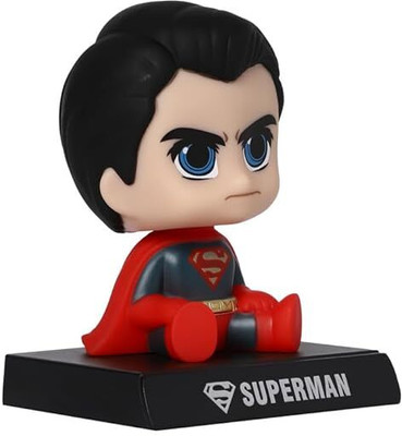 GKM Superman Action Figure Limited Edition Bobblehead with Mobile Holder(Multicolor)