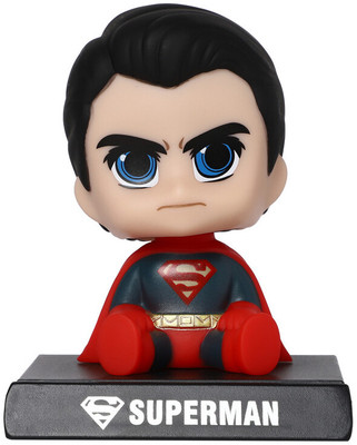 Techpro Super Hero Limited Edition Bobblehead with Mobile Holder for Car Dashboard(Multicolor)