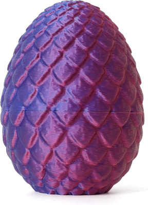 ZATOMIC 3D Printed Threaded Dragon Egg: A Unique and Innovative Creation Mysterious Egg(Pink, Blue)