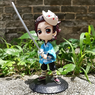 Tiny Tim Aniome Demon Slayer Tanjiro Q Posket [15cm]For home Decor & Office Desk(Multicolor)