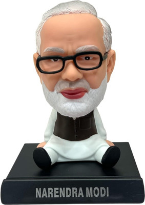 FunkyMart Action Figure Boblehead Mobile Holder for Car Dashboard Office Desk Study Table(Black)