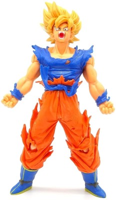 Quirkmall Dragonball Anime Goku Super Saiyan 1 Angry Large Action Figure Limited Edition(Orange)