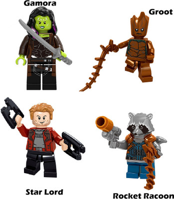 FOZZO-SK Guardians Galaxy Legoing Blocks Avengers Infinity War Movie Mini Action Figures(Multicolor)