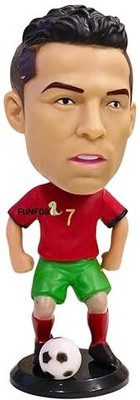 funfob Ronaldo Action Figure Height10cm for Football Fan Assembly Car Decor Study Table(Multicolor)