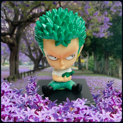 gtrp Figure-Roronoa Zoro Anime Bobblehead Toy | Bobble Head 70(Multicolor)