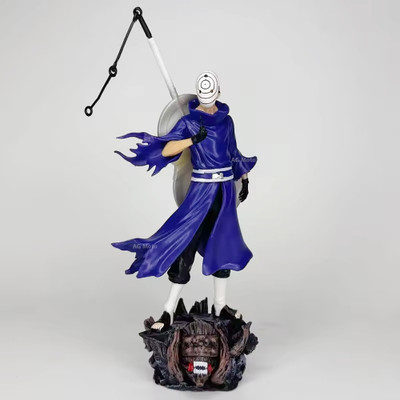 AG MOTO Obito Uchiha Anime Action Figure 22cm Standing Naruto Anime Action Figures Toys(Multicolor)