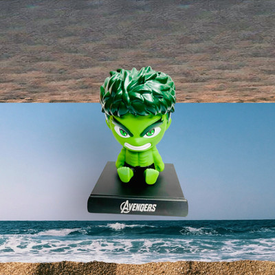 gtrp Super Hero Hulk Action Figure Limited Edition Bobblehead with Mobile Holder 16(Multicolor)