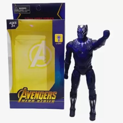AP KIDS Black Panther Marvel Avengers Superhero Action Figure Toy for Kids. Pack of 01(Black)