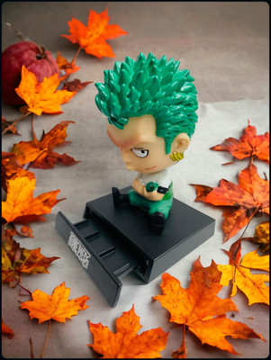 gtrp Figure-Roronoa Zoro Anime Bobblehead Toy | Bobble Head 03(Multicolor)