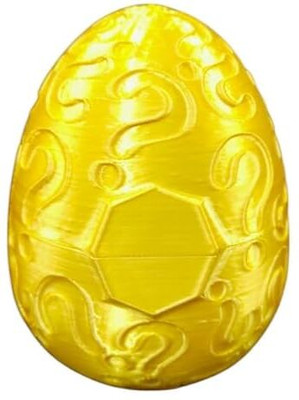 ZATOMIC 3D Printed Threaded Dragon Egg: A Unique and Innovative Creation Mysterious Egg(Yellow)