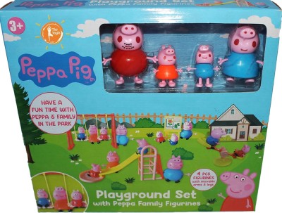 Pepstter Pepp'a Pig's Family Playground Set, Slide, Swing, See-Saw, Sets Pieces for Kids(Multicolor)