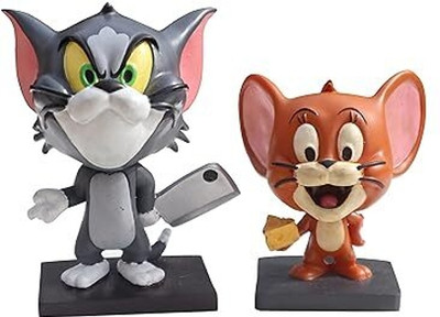 Insain Tom & Jerry Bobblehead Combo | Cartoon Collectibles Set(Multicolor)