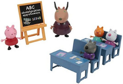 Intelligent Peppa Pig: School Fun With Peppa & (IND*9876) Friends : Fun Learning Set(Multicolor)