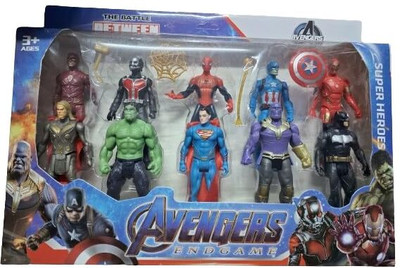 JJ ENTERPRISE AVENGER SUPAR HERO SET 10(Multicolor)