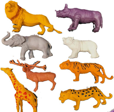 ZIQRA TOYS Wild Animals toy, Realistic Figure,Learning and Educational Toys for Kids(Multicolor)