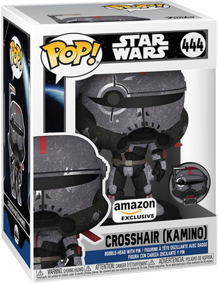Funko Pop! Star Wars: Across The Galaxy - Crosshair with Pin, Amazon Exclusive(Multicolor)