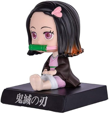 GKM Nezuko Demon Slayer Anime Bobblehead Action Figure Bobble Head(Multicolor)