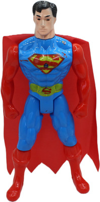 neoinsta shopping Medium size Superman action figure toy with movable hands, legs and head(Red)