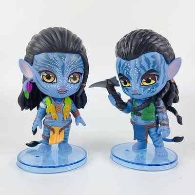 Raregets Avatar Movie Characters - 2Pcs/11 cm, Jake Sully & Neytiri, Anime Collectibles(Multicolor)
