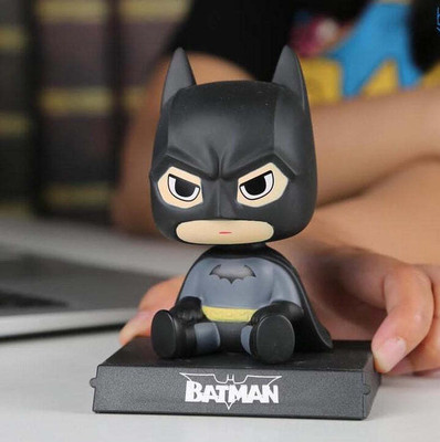 gtrp Batman Bobblehead with Mobile Holder for Car Dashboard, Office(Multicolor)