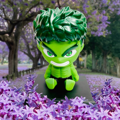 gtrp Super Hero Hulk Action Figure Limited Edition Bobblehead with Mobile Holder 37(Multicolor)