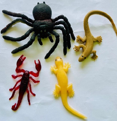 Tik C Rubber spider lizard gang toys(Multicolor)